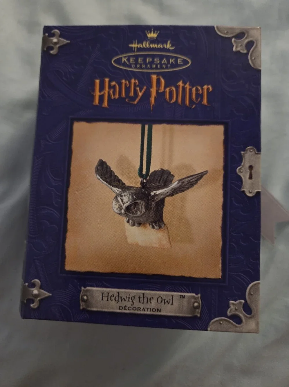 Hallmark 2000 Hedwig the Owl Ornament Pewter